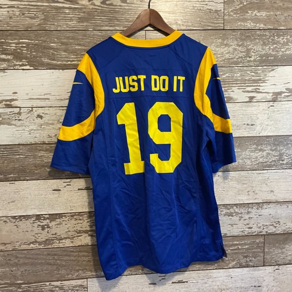 Nike Other - Nike NFL On Field LA Rams Color's #19 Just Do It Jersey